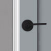 Kwikset Ladera Matte Black Keyed Entry Lever 2-3/4 in.