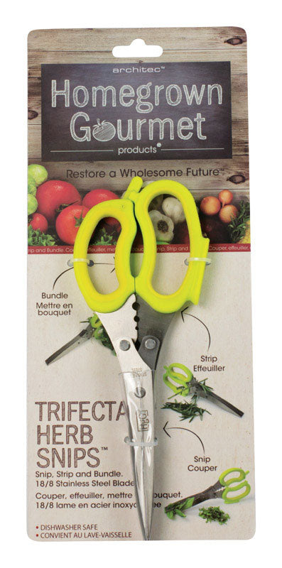 Architec Homegrown Gourmet 5914570 Stainless Steel Twin Blade Herb Snips