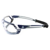 General Electric 11S Series Anti-Fog Impact-Resistant Safety Glasses Clear Lens Blue/Gray Frame 1 pk