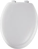 Bemis Elongated White Molded Wood Toilet Seat