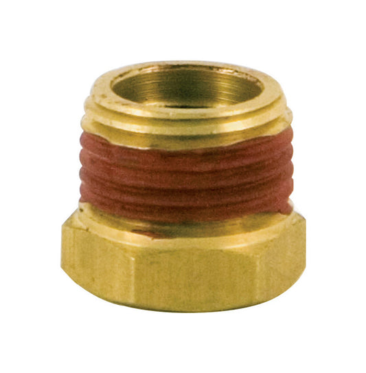 Bostitch Brass Hex Reducer Bushing 3/8 and 1/4 in. Male/Female 1 pc
