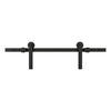 National Hardware Builder 72 in. L Matte Black Steel Barn Door Hanger Kit 1 pc