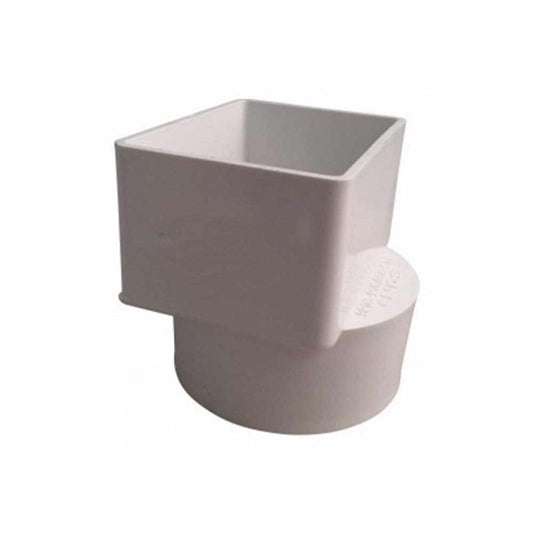 NDS Schedule 35 3 in. Hub each X 4 in. D Female PVC Downspout Adapter 1 pk
