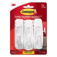 3M Command Large Plastic Hook 3-7/8 In. L 3 Pk