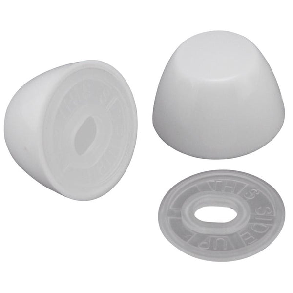 Plumb Pak Toilet Bolt Caps White Plastic For Universal - Deal of The Week