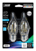 Feit Enhance CA10 E26 (Medium) LED Bulb Daylight 60 Watt Equivalence 2 pk