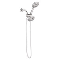 Oakbrook Collection Brushed Nickel 6 settings Showerhead Combo 1.8 gpm
