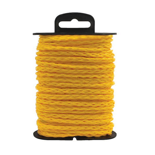 SecureLine Lehigh 5/32 in. D X 45 ft. L Yellow Hollow Braided Polypropylene Rope