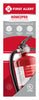 Rechargeable Fire Extinguisher, Red, 2A: 10-B:C (Pack of 2)