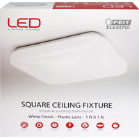 Feit Electric 12 in. W x 12 in. L White LED Ceiling Light Fixture - Deal of The Week