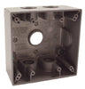 Bell 31 cu in Square Aluminum 2 gang Weatherproof Box Gray