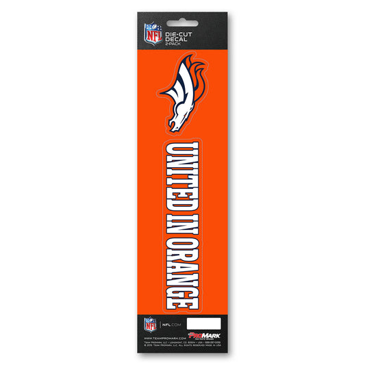 NFL - Denver Broncos 2 Piece Decal Sticker Set