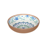 TarHong Multicolored Melamine Rio Turquoise Floral Bowl 1 pc (Pack of 6)