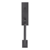 Kwikset Matte Black Entry Handleset KW1 1-3/4 in.