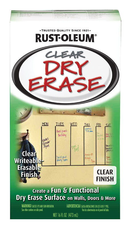 Rust-Oleum Dry Erase Clear One Step Paint 16 oz