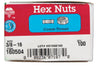 Hillman 3/8 in. Zinc-Plated Steel USS Hex Nut 100 pk