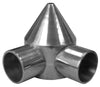 YardGard 3.74 in. L Silver Aluminum Chain Link Bullet Cap 1 pk