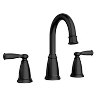 Moen Banbury Matte Black Traditional Widespread Bathroom Sink Faucet 8 - 16 in.