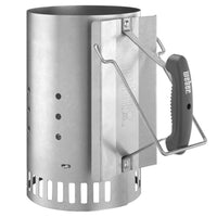 Weber Rapidfire Chimney Starter  Aluminized Steel  Heat-Resistant Handle  No Assembly Required