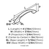 Amerock Allison Allison Arch Cabinet Pull 3 in. Polished Chrome 1 pk (Pack of 25)