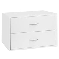 Organized Living Freedom Rail 16 in. H X 24 in. W X 14 in. L Steel 2-Drawer OBox