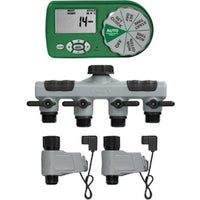 Orbit Gray 4-Zones Battery Powered Programmable Digital Display Sprinkler Timer