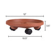 Bloem Terracotta Clay Resin Round Plant Caddy 3.6 H x 11.9 Dia. in. with Saucer - Deal of The Week
