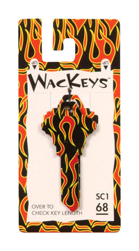 Hillman Wackey Flames House/Office Universal Key Blank Single (Pack of 6).