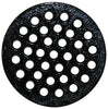 Sioux Chief 6-1/4 in. Epoxy Coated Black Round Cast Iron Floor Drain Strainer
