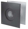DuraVent 4 in. Dia. Black Galvanized Steel Wall Thimble 28 ga. (Pack of 2) - Open Box