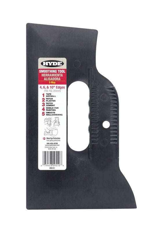 Hyde 4, 6, 10 in. W Gray Plastic 3-Edge Smoothing Tool