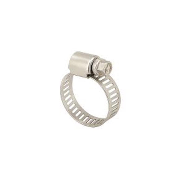 Abrazadera de manguera Power Sentry Green Life Distribution de acero inoxidable, SAE, de 3/8 in. a 5/8 in., paquete de 25 piezas