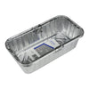 Home Plus Durable Foil 3-3/4 in. W x 8 in. L Loaf Pan Silver 3 pk (Pack of 12)