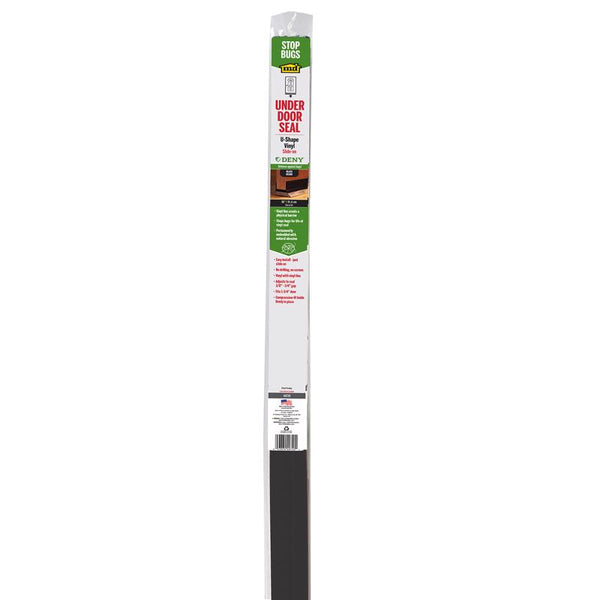 Sello de vinilo negro para debajo de la puerta M-D Building Products para puertas, 36 in. L x 1.75 in. - Caja abierta