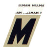 Hillman 1.5 in. Reflective Black Metal Self-Adhesive Letter M 1 pc (Pack of 6)