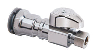 BrassCraft 1/2 in. MPT outlets X 3/8 in. Brass Shut-Off Valve