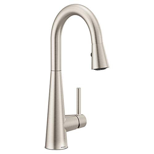Spot resist stainless one-handle high arc bar faucet