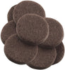 Softtouch Felt Self Adhesive Protective Pad Brown Round 1-1/2 in. W X 1-1/2 in. L 8 pk