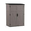 Suncast Gray Plastic Vertical Storage Shed 4 W x 3 D ft. with Floor Kit