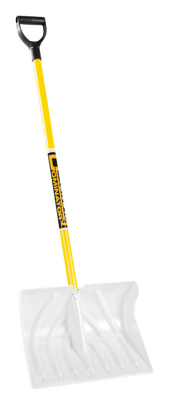 THE SNOWPLOW Poly Coated Snow Pusher Fiberglass Handle 18 W x 15 L in. (Pack of 6)