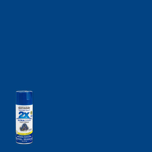 Rust-Oleum Painter's Touch Ultra Cover Gloss Deep Blue Spray Paint 12 oz. (Pack of 6)