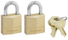 Master Lock 3/4 in. H X 7/16 in. W X 3/4 in. L Brass Pin Cylinder Padlock Keyed Alike