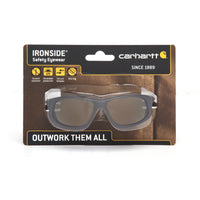 Carhartt Ironside Anti-Fog Safety Glasses Antique Mirror Lens Black Frame 1 pc
