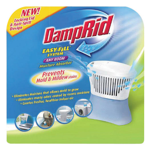 Damprid Easy Fill System Any Room 10.5 Oz. No Scent Refillable Moisture Absorber (Pack Of 3)