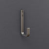 National Hardware Reed Satin Nickel Steel 4 in. L Hook 60 lb 1 pk