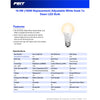 Feit A19 E26 (Medium) LED Dusk to Dawn Bulb Adjustable White 100 Watt Equivalence 1 pk