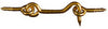 National Hardware Gold Solid Brass 3 in. L Hook and Eye 1 pk