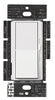 Lutron Diva White 110 W Fan/LED Dimmer Slide Switch 1 pk