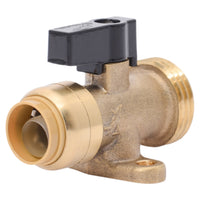 SharkBite 3/4 in. PTC X 1/2 in. MHT Brass Washing Machine Valve
