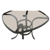 Living Accents Roscoe Black Square Glass Balcony Table